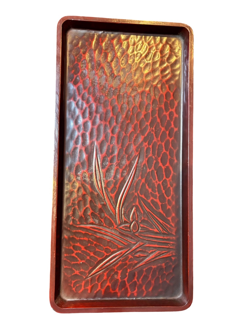 Vintage Japanese Kamakura Bori Lacquer Tray